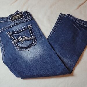 Miss Me Women's Dark Blue Boyfriend Jeans